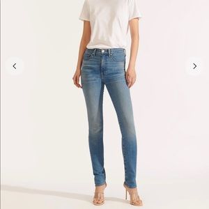 Veronica Beard Kate 10” high rise jeans.